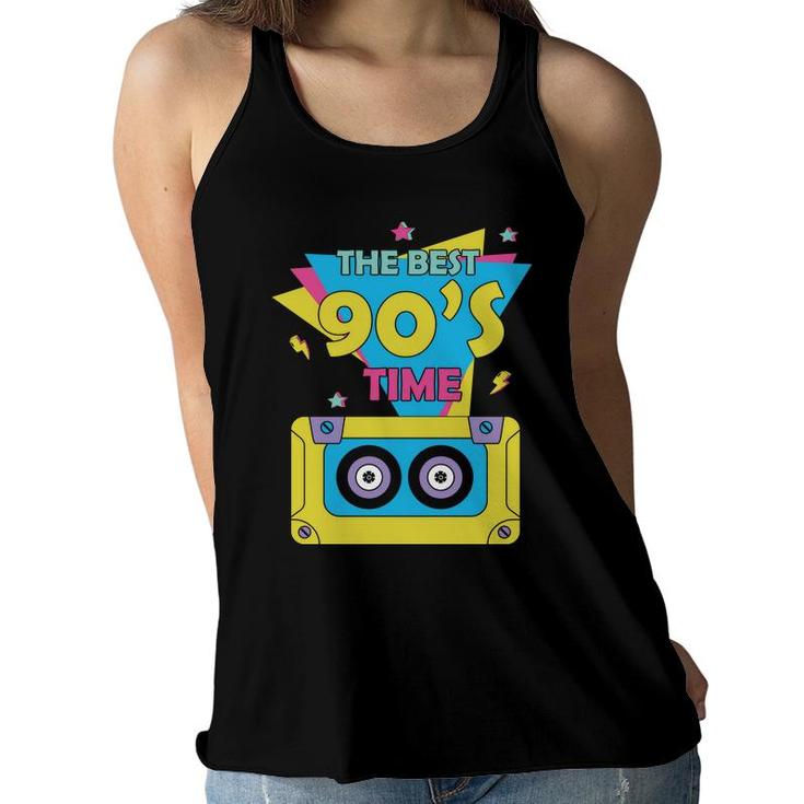 The Best 90S Time Music Mixtape Lovers 80S 90S Styles Women Flowy Tank