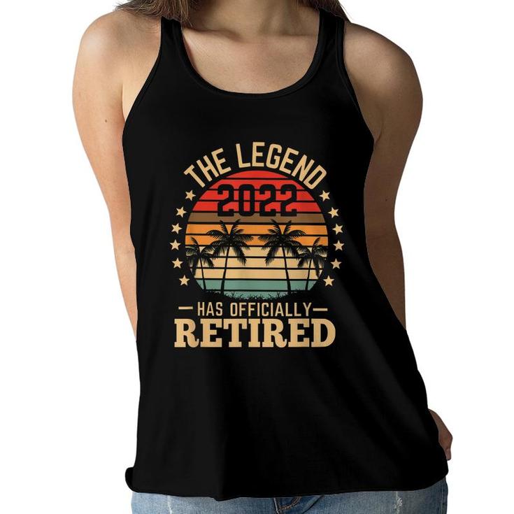 The Legend Has Retired 2022 Retirement Mens Women  Women Flowy Tank