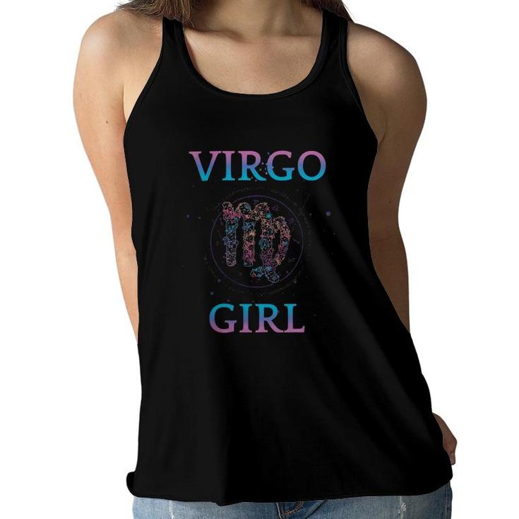 Virgo Girl Born In August September Virgo Girl Women Flowy Tank