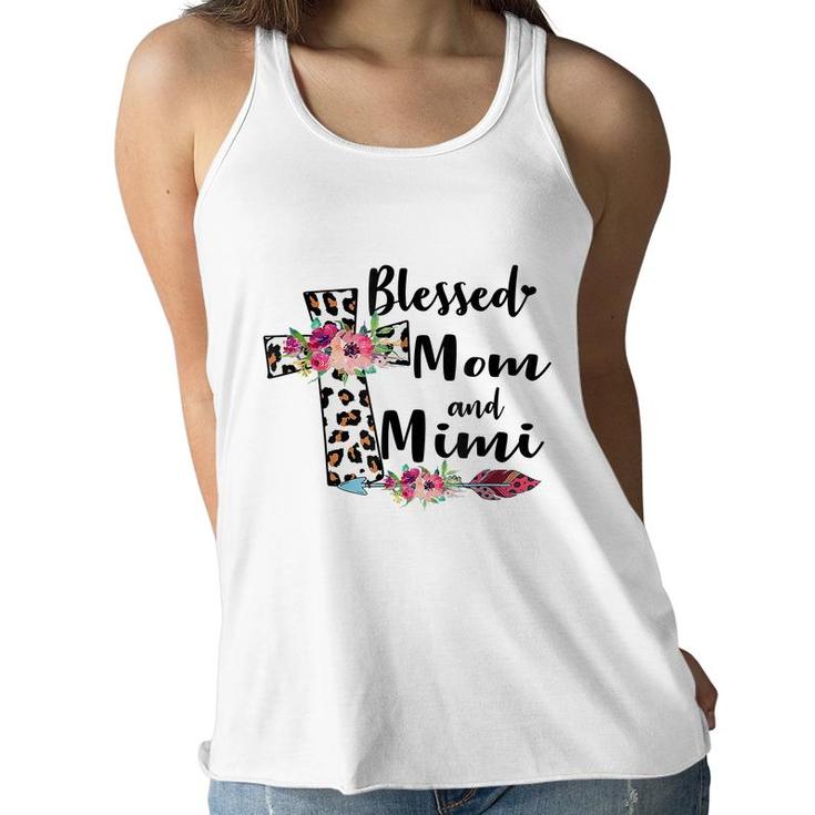 Blessed To Be Called Mom And Mimi Mothers Day  Women Flowy Tank