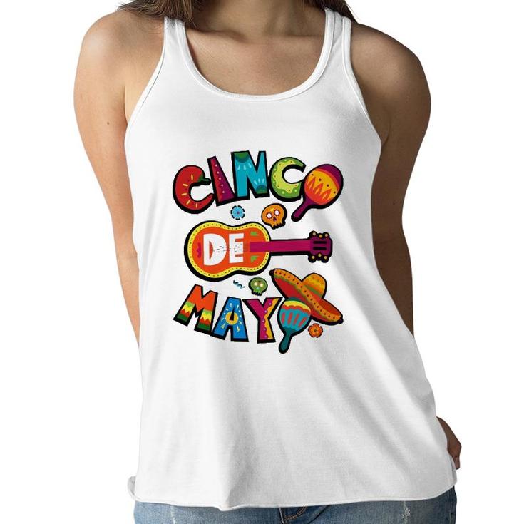 Cinco De Mayo Men Women Kids Mexican Fiesta 5 De Mayo Women Flowy Tank