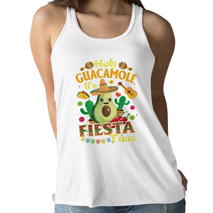 Cinco De Mayo Mexican Holy Guacamole Fiesta Time  Women Flowy Tank