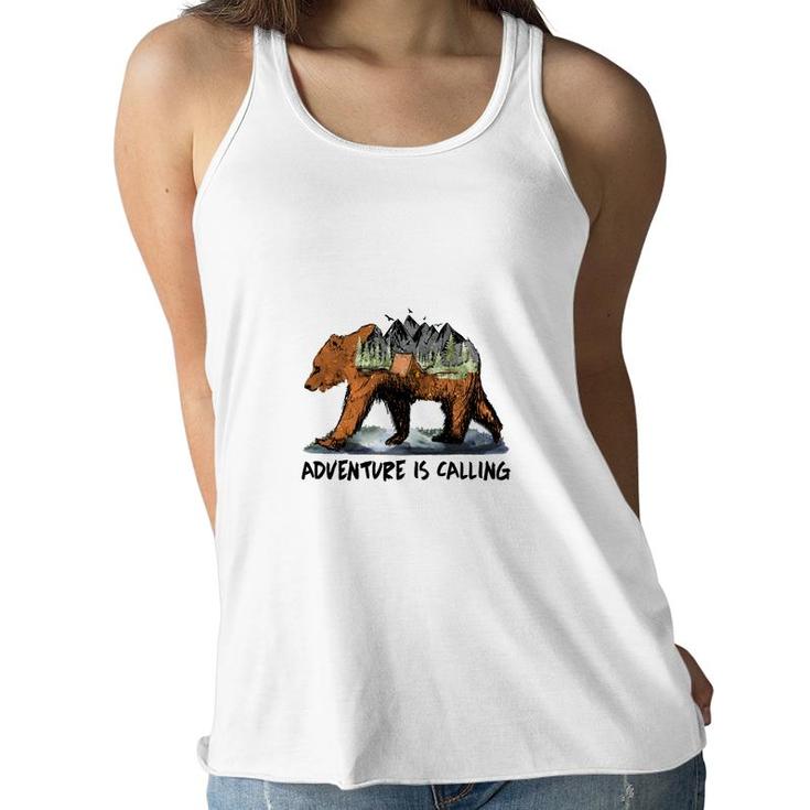 Custom Adventure Is Calling You Join Camp Life Women Flowy Tank