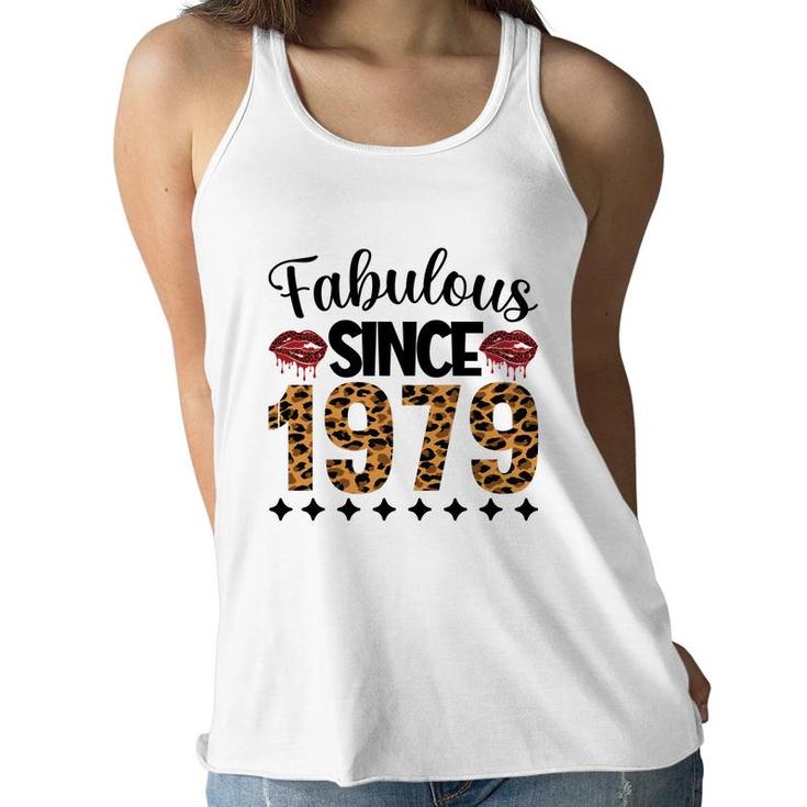 Fabulous Since 1979 43Th Birthday 1979 Leopard Women Flowy Tank