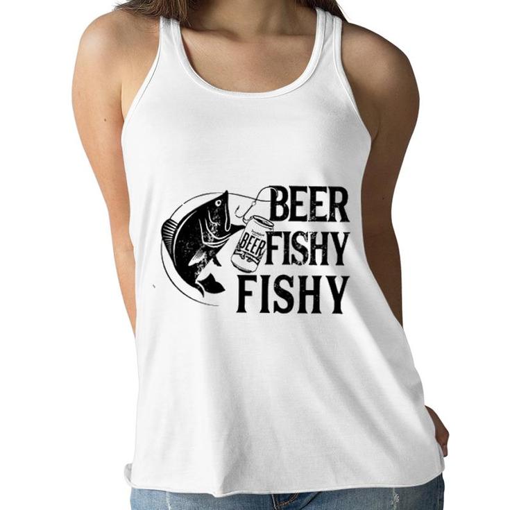 Fishing And Beer Fishy Fishy 2022 Trend Women Flowy Tank