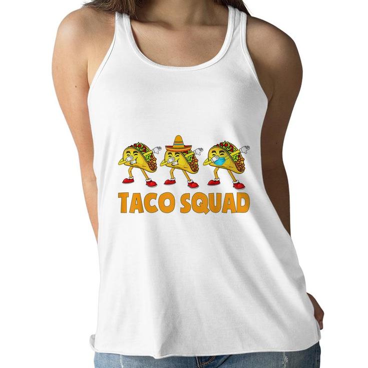 Funny Taco Squad  Cute Mexican Food Tacos Lover Kids  Women Flowy Tank