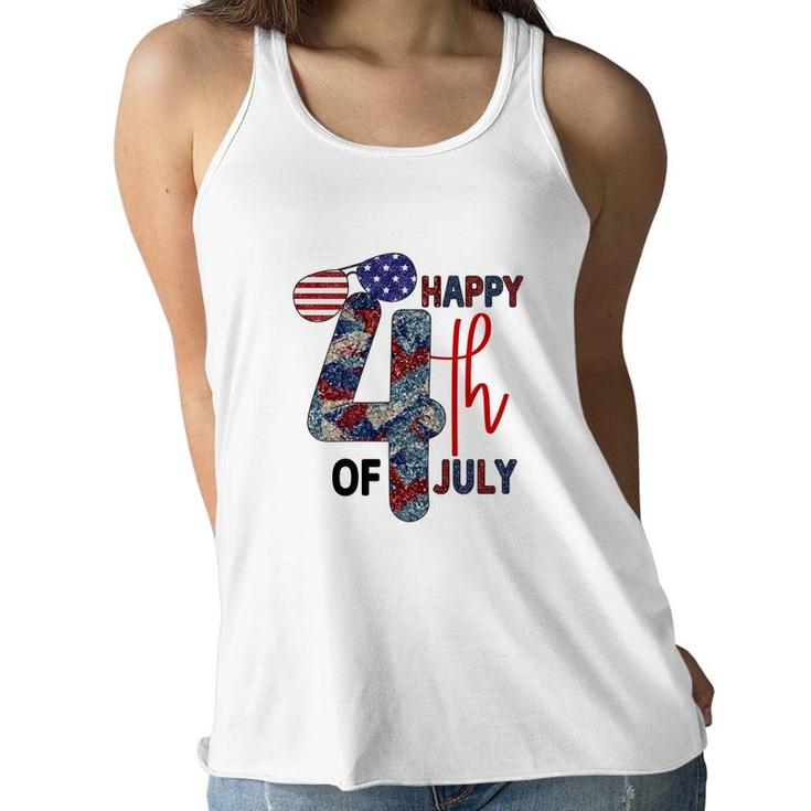 Happy 4Th Of July Vintage Graphic July Independence Day 2022 Women Flowy Tank