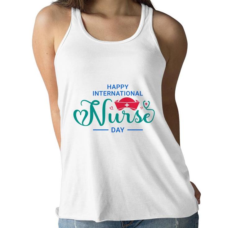 Happy Interational Nurses Day Familiar Gift 2022 Women Flowy Tank