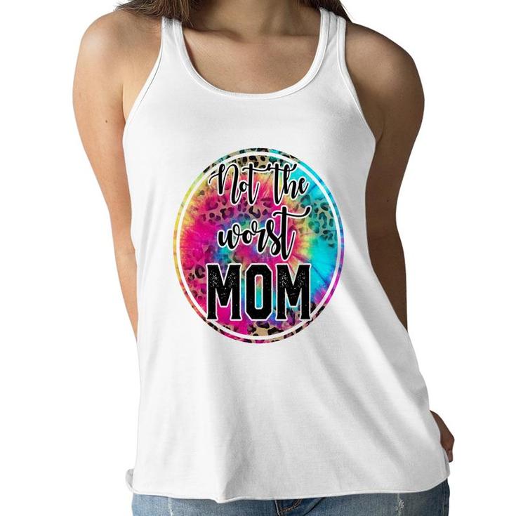 Honestly I_M Not The Worst Mom Vintage Mothers Day Women Flowy Tank