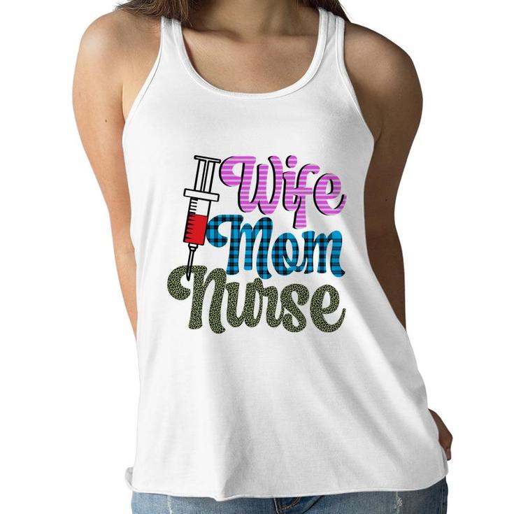 Nurses Day Beautiful Gift For Wife Mom Nurse 2022 Women Flowy Tank