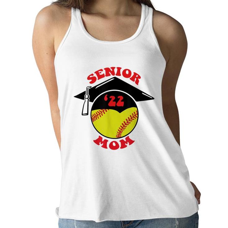 Softball Senior Mom 2022 Graduation Cap  Women Flowy Tank