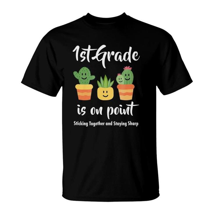 1St Grade Teacher Cactus T-Shirt