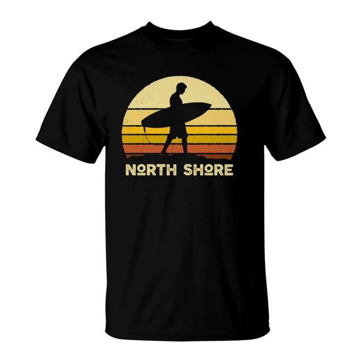 Vintage Sunset North Shore Hawaii Surf Beach Bum 70S Classic  T-Shirt