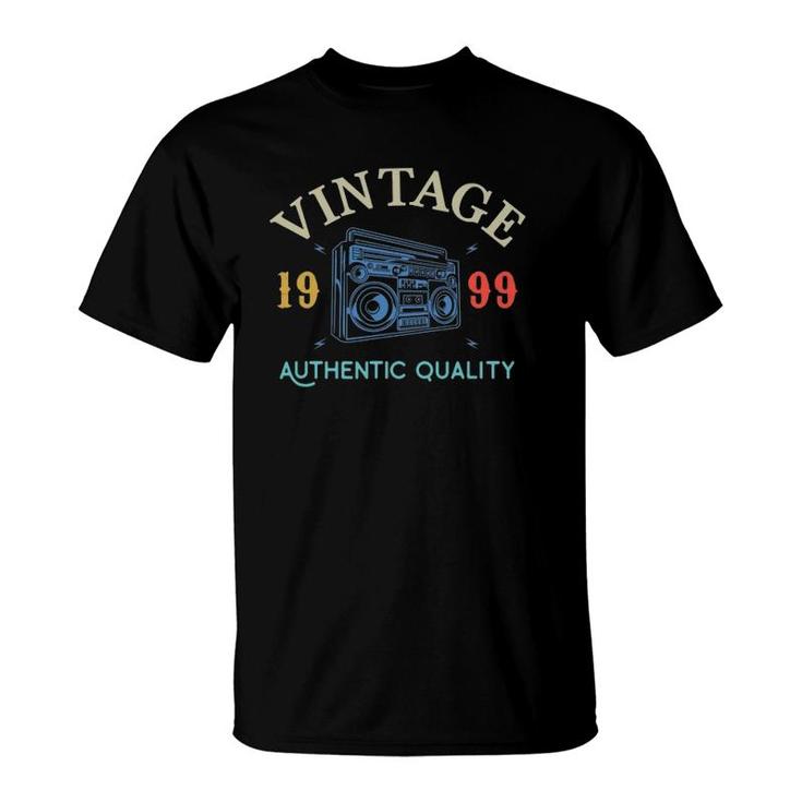 22 Years Old 1999 Vintage 22Nd Birthday Anniversary Gift T-Shirt