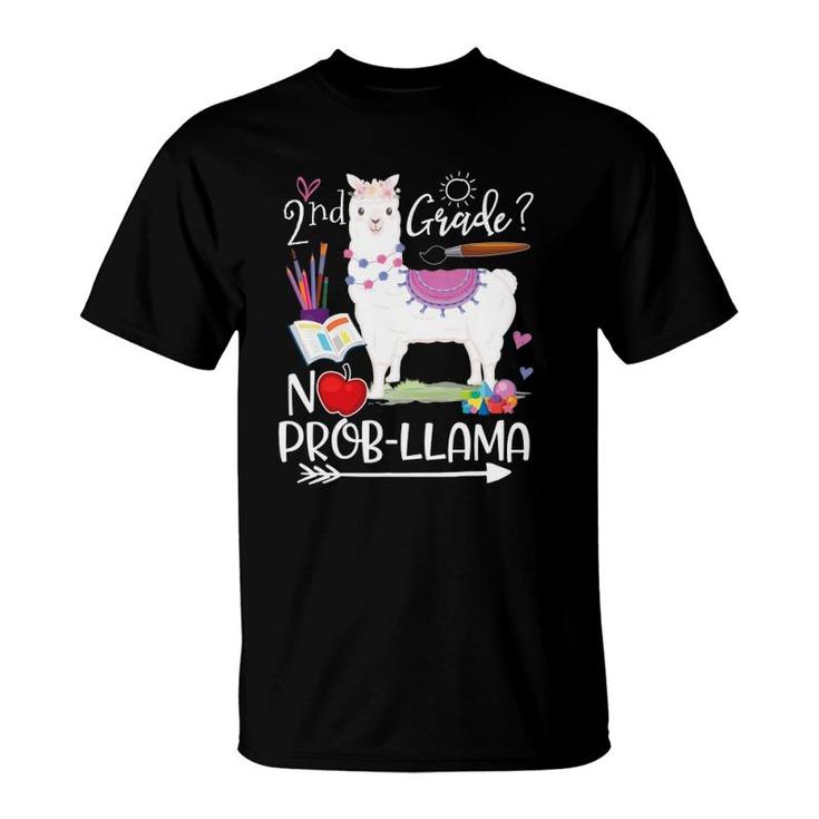 2Nd Grade No Prob Llama First Day Of School Teacher Student T-Shirt