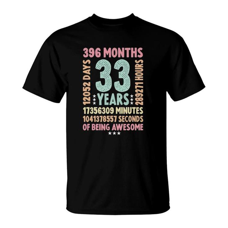 33Rd Birthday 33 Years Old Vintage Retro - 33 Years Old T-Shirt