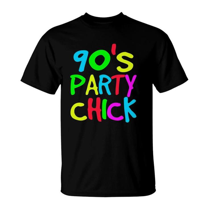 90S Party Chick 80S 90S Costume Party Tee T-Shirt