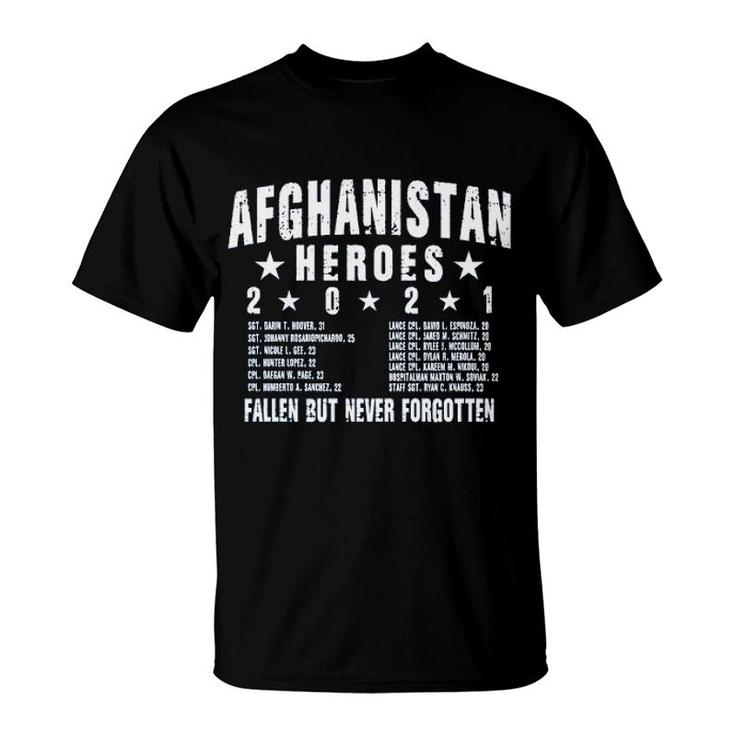 Afghanistan Heroes Fallen But Never Forgotten 2022 Trend T-Shirt