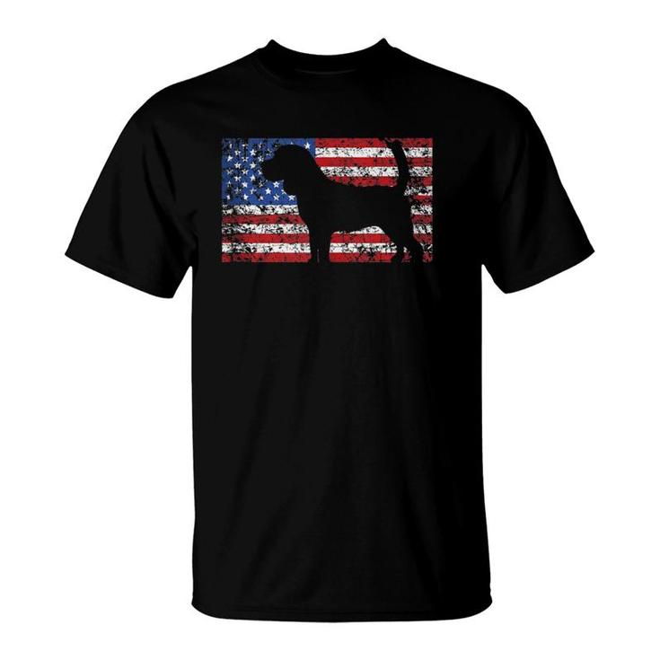 American Flag Beagle Dog  4Th Of July Usa Gift T-Shirt
