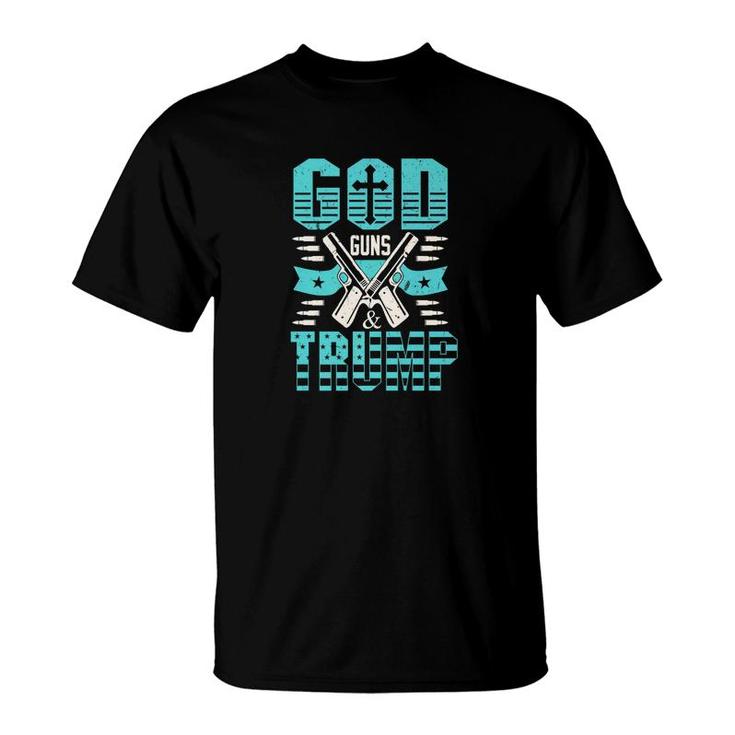 American Trump Supporters Apparel God Guns And Trump Gift Premium T-Shirt