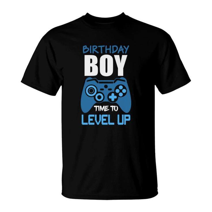 Birthday Boy Matching Video Gamer Time To Level Up Good T-Shirt