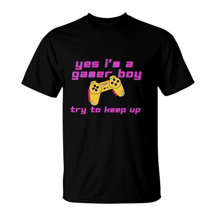 Birthday Boy Matching Video Gamer Yes Im A Gamer Boy T-Shirt
