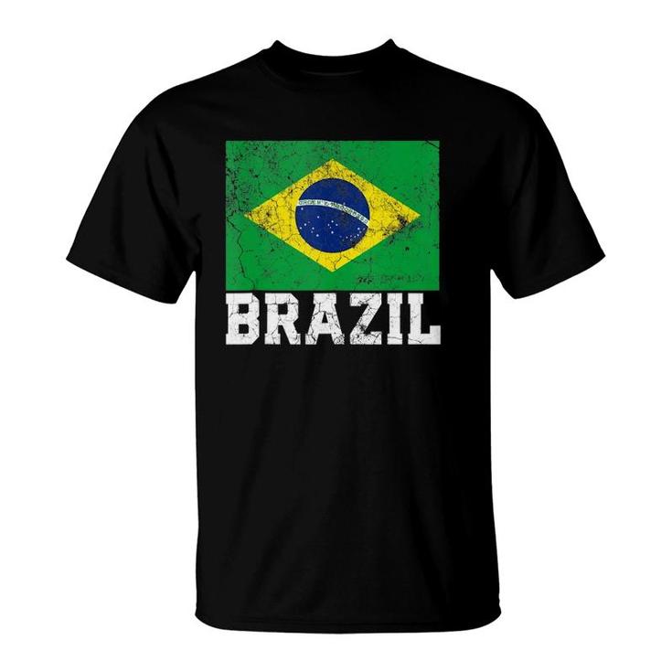 Brazilian Brazil Flag National Pride Family Roots Men Women  T-Shirt