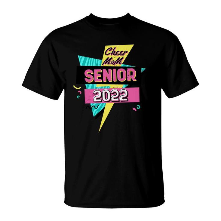 Cheer Mom Senior 2022 Proud Mom School Graduation 22 Retro  T-Shirt