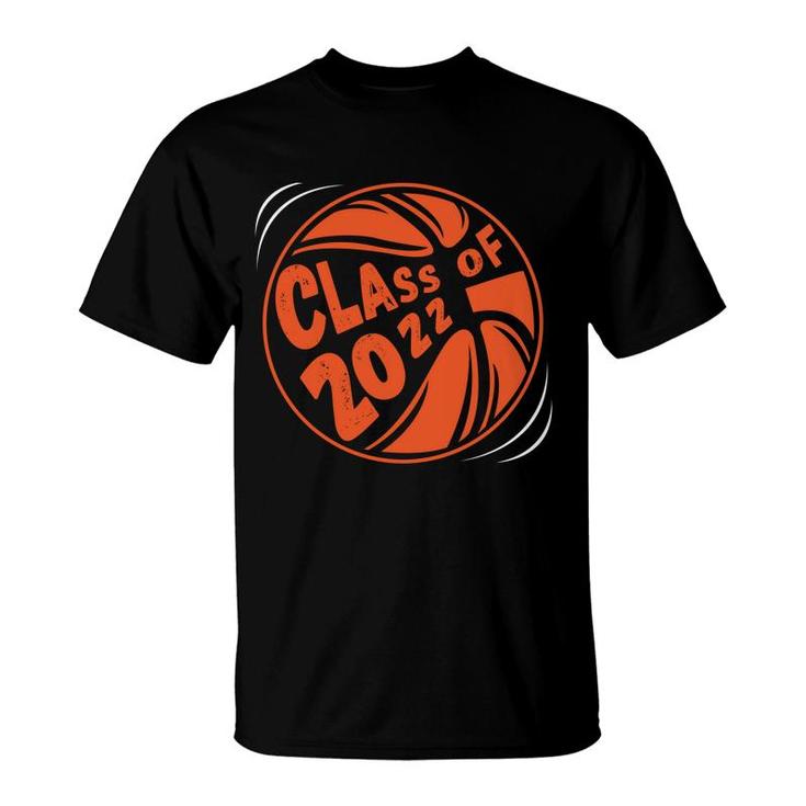 Class Of 2022 Gift Idea High School Senior Basketball Team   T-Shirt