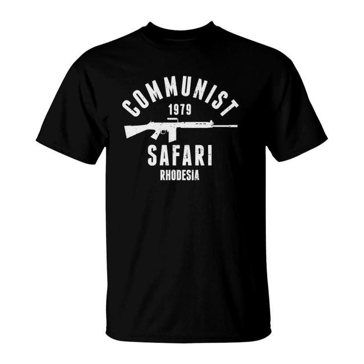Communist Safari 1979 Rhodesia Light Infantry  T-Shirt