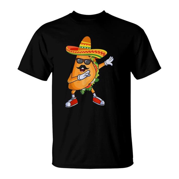Dabbing Taco Funny Cinco De Mayo Mexican Party  T-Shirt