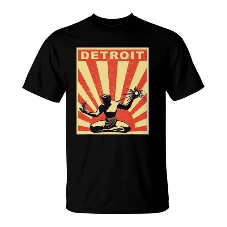 Detroit Vintage Spirit Of Detroit Vintage Retro T-shirt