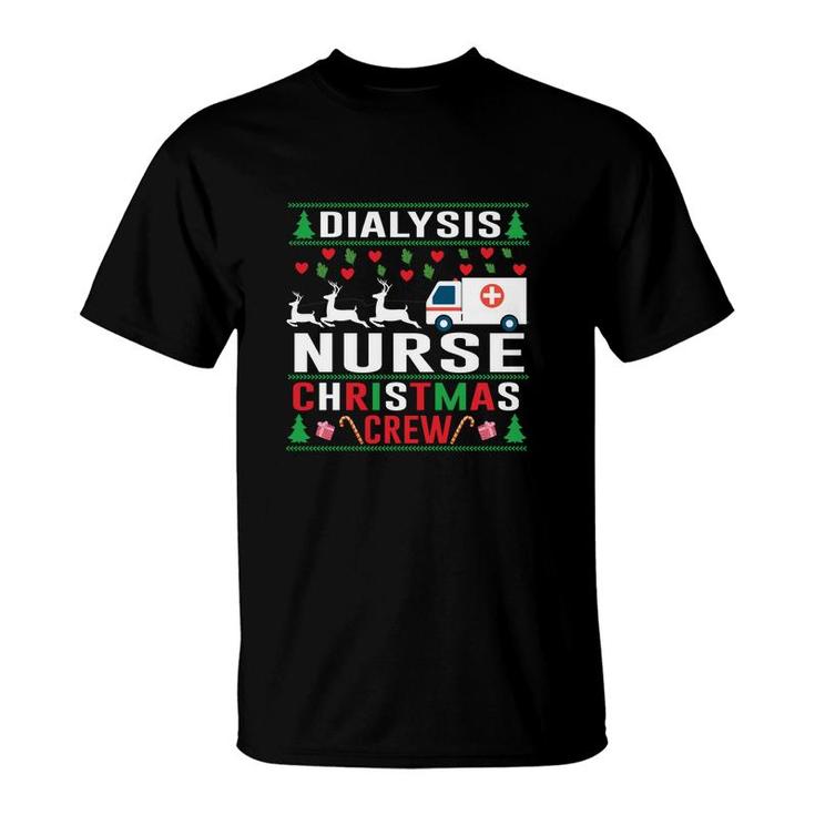 Dialysis Nurse Christmas Crew Nurse Graphics New 2022 T-Shirt