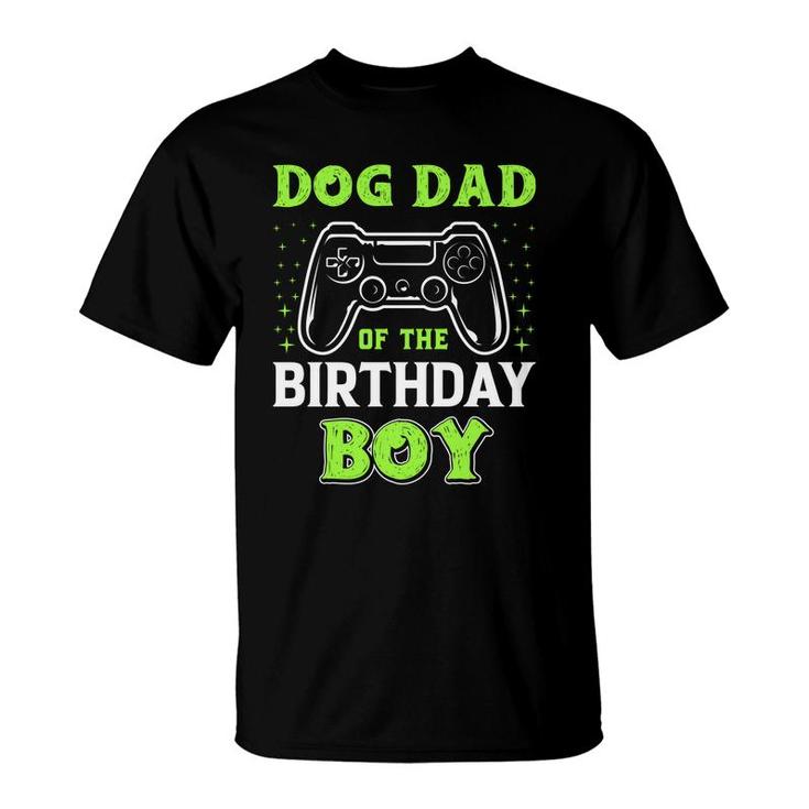 Dog Dad Of The Birthday Boy Watching Video Game T-Shirt