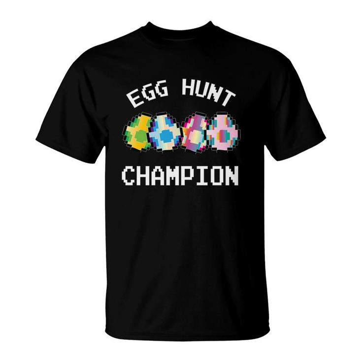 Easter For Kids Egg Hunt Champion Gamer Boys Tee T-Shirt