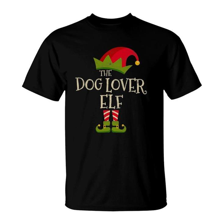 Easy The Dog Lover Elf Costume Family Group Gift Christmas T-Shirt