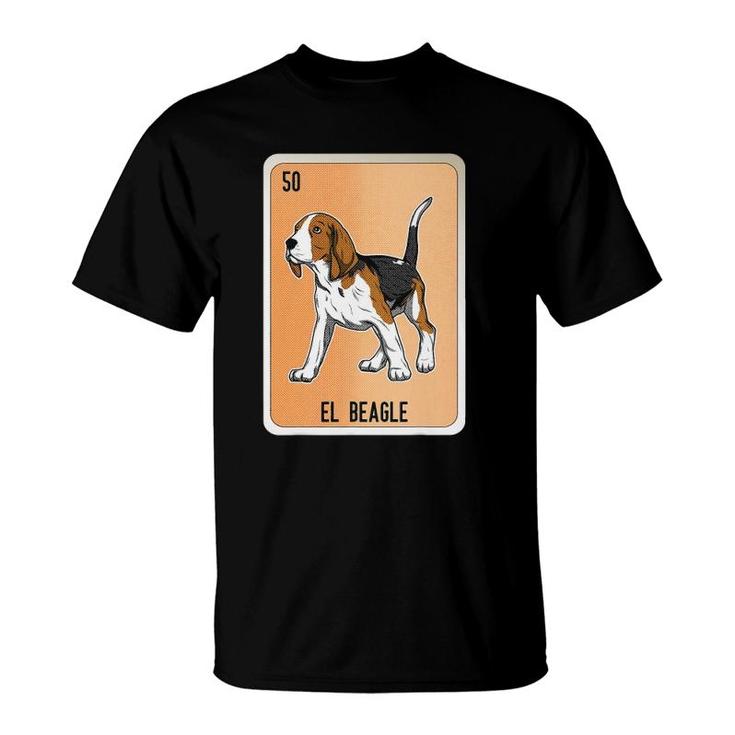 El Beagle Mexican Lottery Bingo Cards T-Shirt