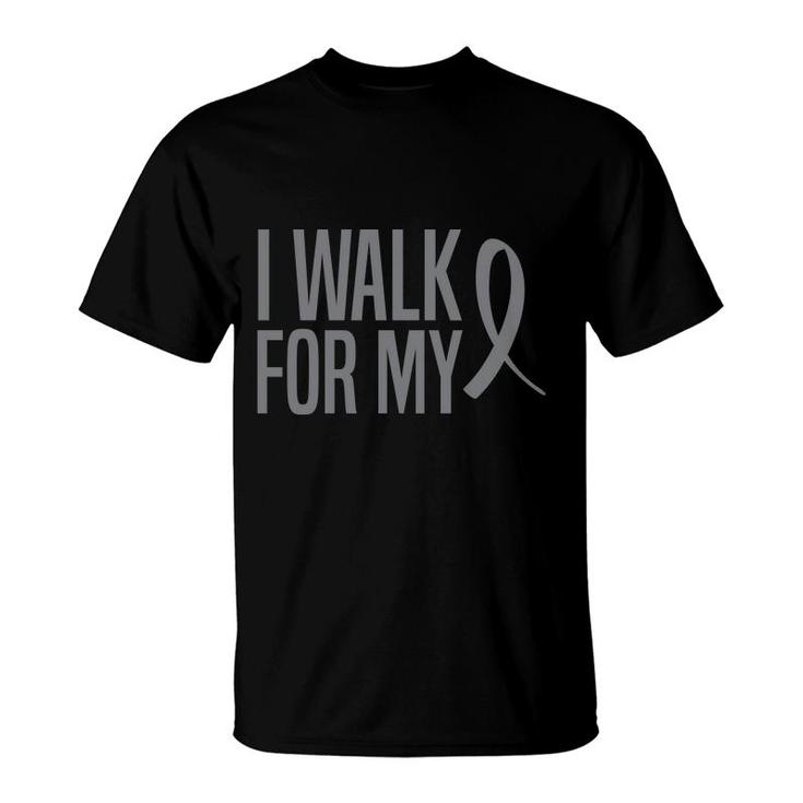 End Parkinsons Awareness I Walk For My Ribbon T-Shirt