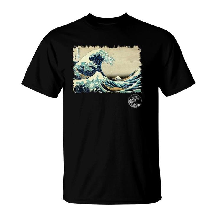 Famous Vintage Japanese Fine Art Great Wave Stylish Design T-Shirt