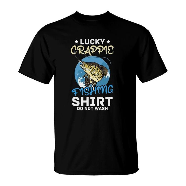 Fish Fisherman Lucky Crappie Fishing T-Shirt