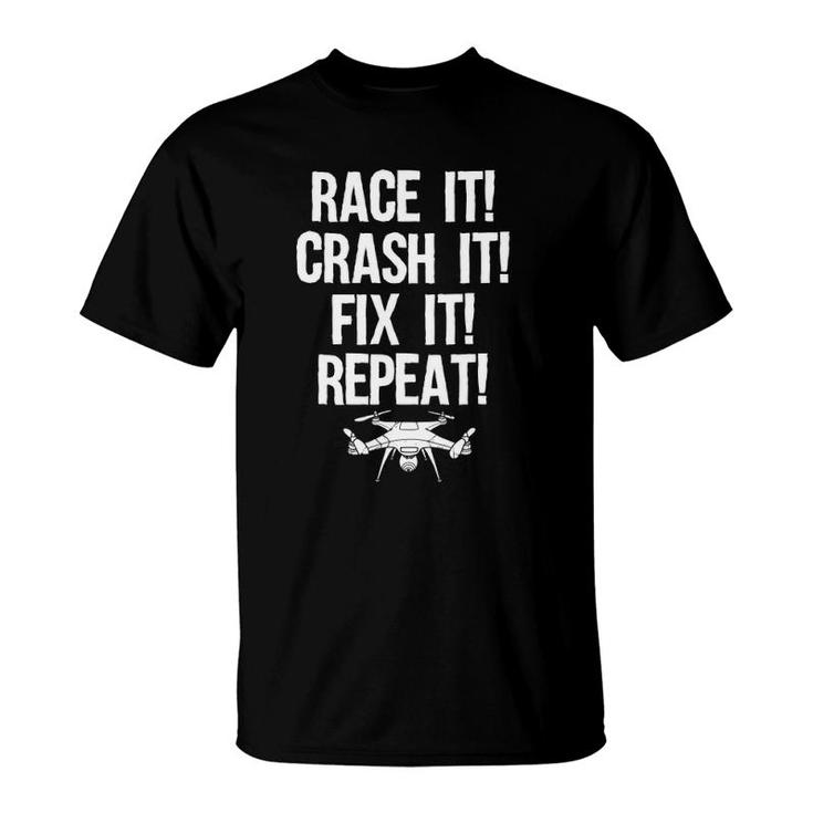 Funny Drone Racing Design Men Women Drone Pilot Rc Racers T-Shirt