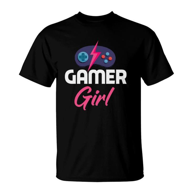 Funny Gamer Girl Video Games Funny Gaming Lover Gift T-Shirt