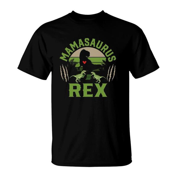 Funny Mom Wife Grandma Birthday Gift Mamasaurus Rex  T-Shirt