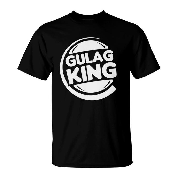 Gulag King Funny Joke Duty Call Warzone Video Game Parody  T-Shirt