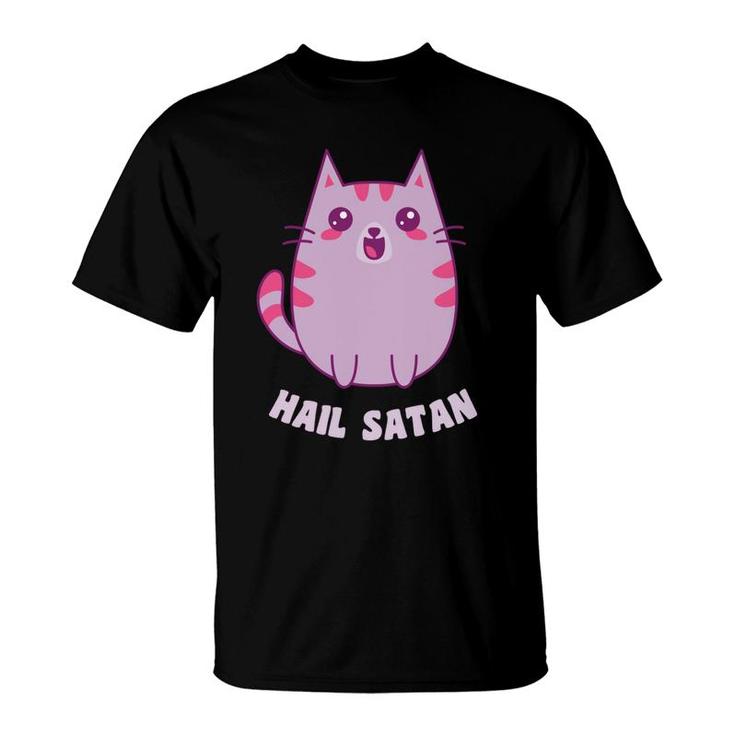 Hail Satanic Kawaii Cat T-Shirt