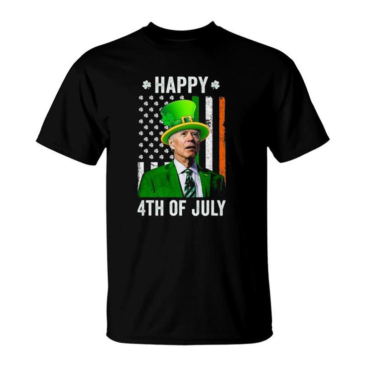 Happy 4Th Of July Joe Biden St Patricks Day Leprechaun Hat T-Shirt
