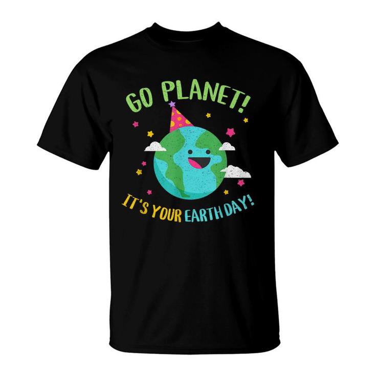 Happy Earth Day Go Planet Funny Science Teacher Recycle  T-Shirt