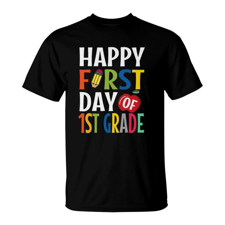 Happy First Day Of 1St Grade School Teacher Student T-Shirt
