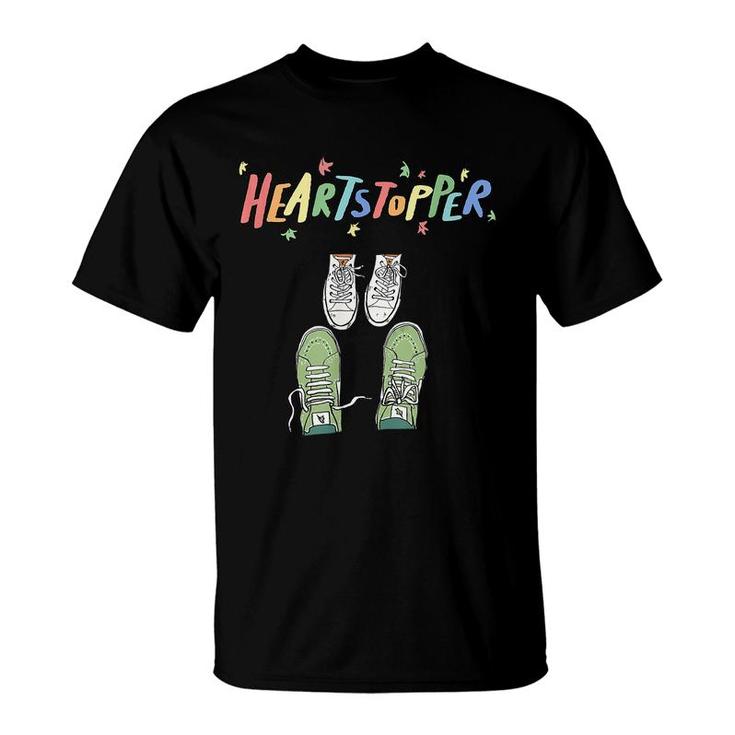 Heartstoppers Leaves Cute Shoes Heartstopper Love  T-Shirt