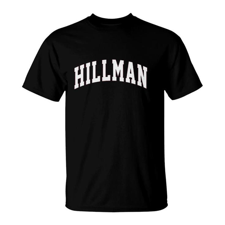 Hillman  Lettering College Retro Vintage T-Shirt